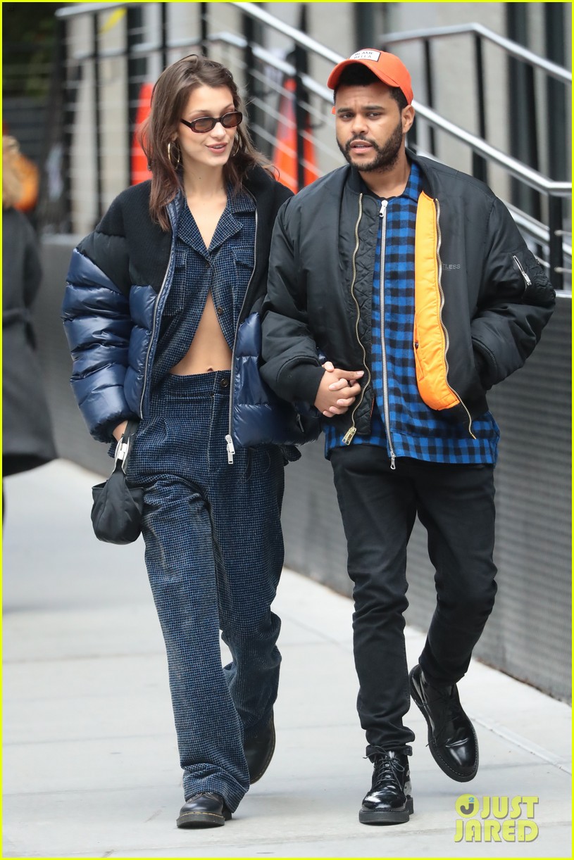bella hadid and the weeknd are all smiles while strolling in nyc 02