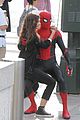 tom holland dons spider man far from home costume while filming with zendaya in nyc207