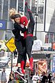 tom holland dons spider man far from home costume while filming with zendaya in nyc210