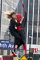tom holland dons spider man far from home costume while filming with zendaya in nyc212