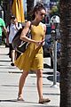 sarah hyland goes braless in mustard yellow dress while out in la01