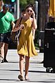 sarah hyland goes braless in mustard yellow dress while out in la04