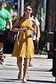 sarah hyland goes braless in mustard yellow dress while out in la11