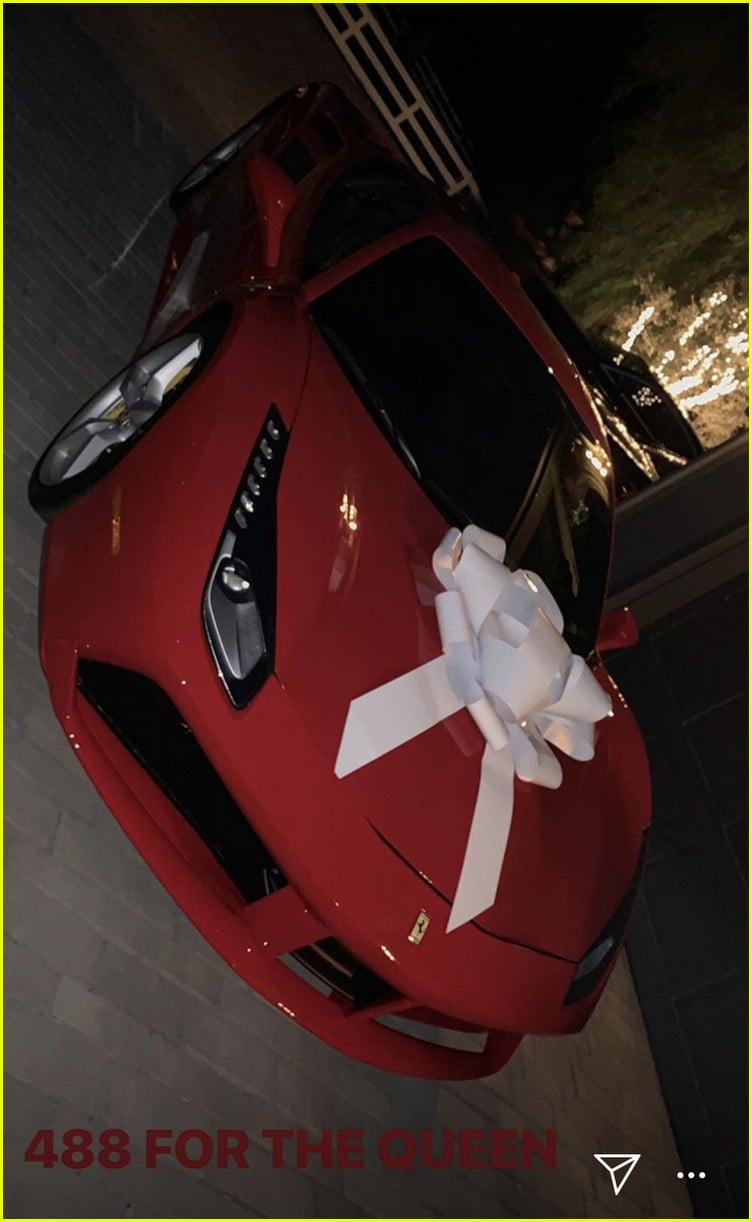 kylie jenner surprises mom kris with a ferrari for her birthday 14