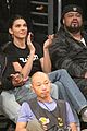 kendall jenner makes an outfit change during lakers rockets basketball game05
