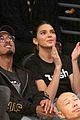 kendall jenner makes an outfit change during lakers rockets basketball game10