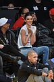 kendall jenner makes an outfit change during lakers rockets basketball game13
