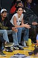 kendall jenner makes an outfit change during lakers rockets basketball game15