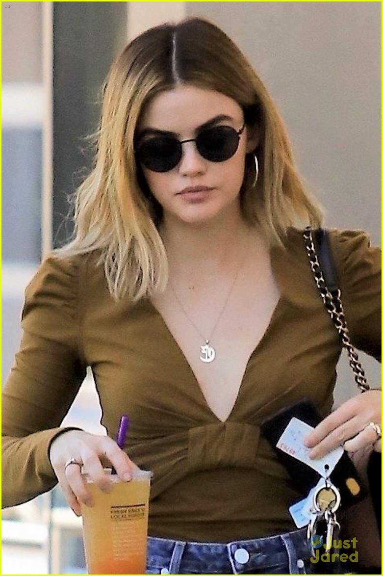 lucy hale blonde again lunch with lo 05