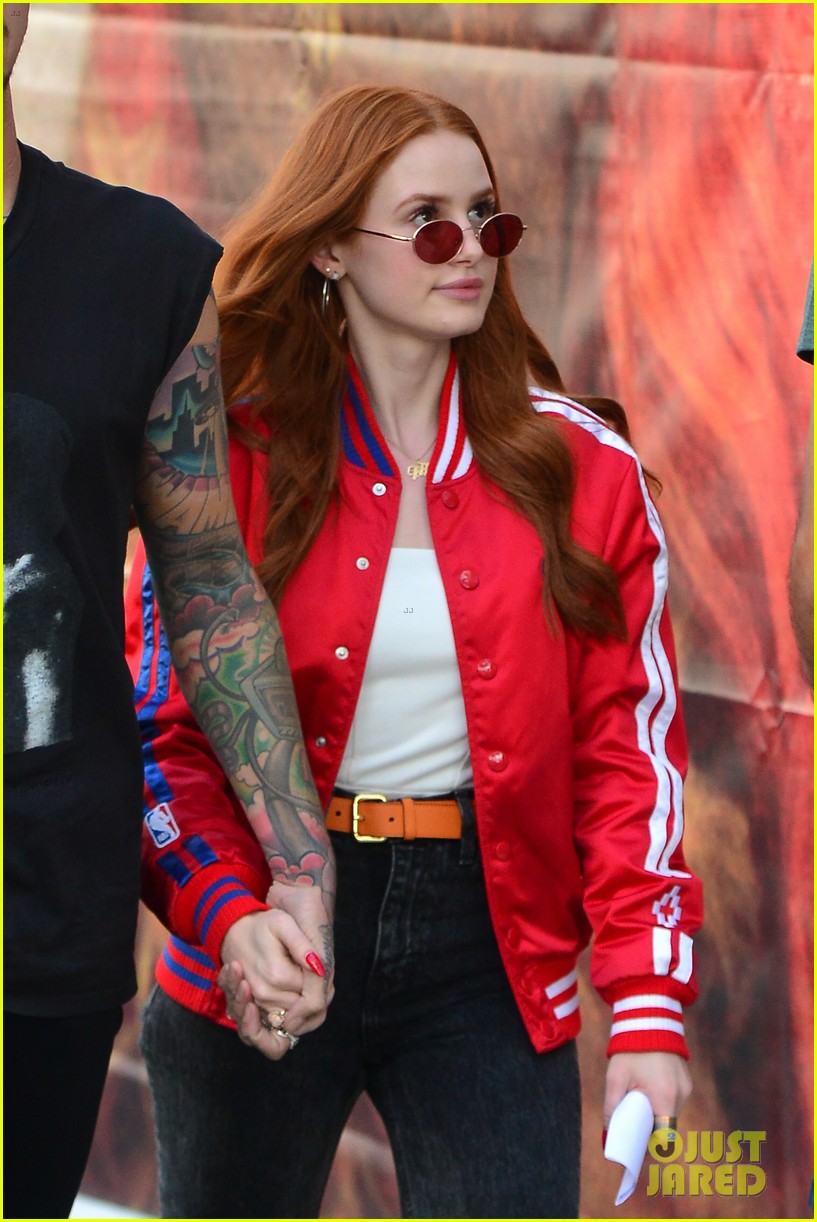 madelaine petsch gets piggyback ride from boyfriend travis mills while out shopping03