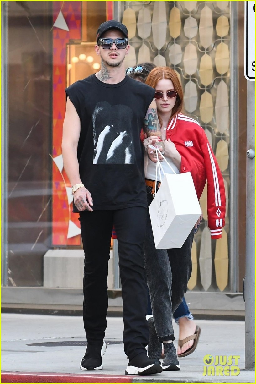 madelaine petsch gets piggyback ride from boyfriend travis mills while out shopping04
