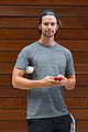 patrick schwarzenegger shows off his muscles the gym05