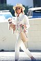 ashley tisdale wears all white while running errands with her pup 03