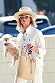 ashley tisdale wears all white while running errands with her pup 06