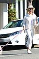 ashley tisdale wears all white while running errands with her pup 16