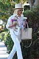 ashley tisdale wears all white while running errands with her pup 20