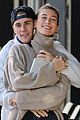 justin bieber spins wife hailey as they dance in the street 04