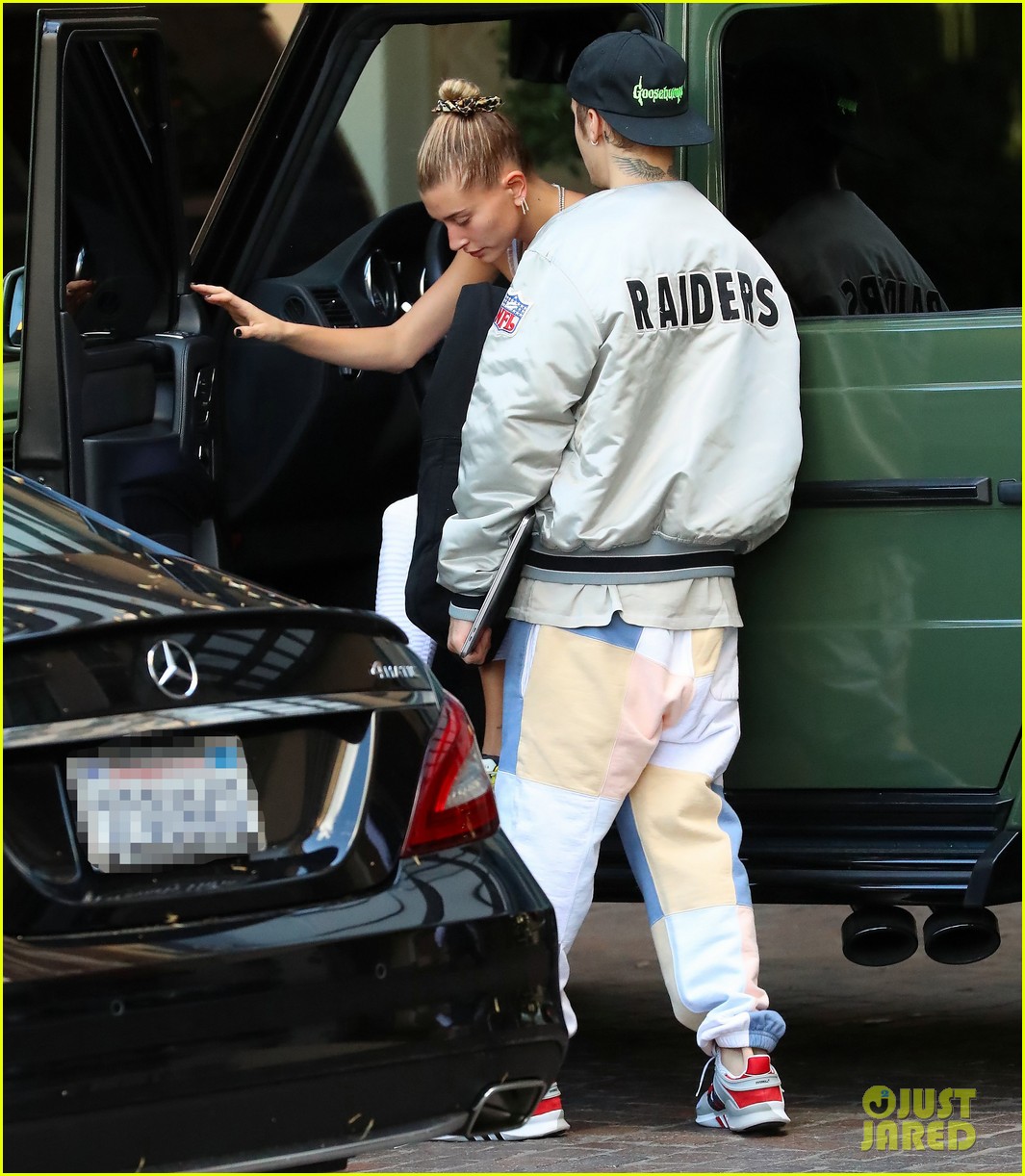 justin bieber hits the studio as wife hailey supports his drew clothing line 13