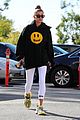 justin bieber hits the studio as wife hailey supports his drew clothing line 01