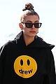 justin bieber hits the studio as wife hailey supports his drew clothing line 09