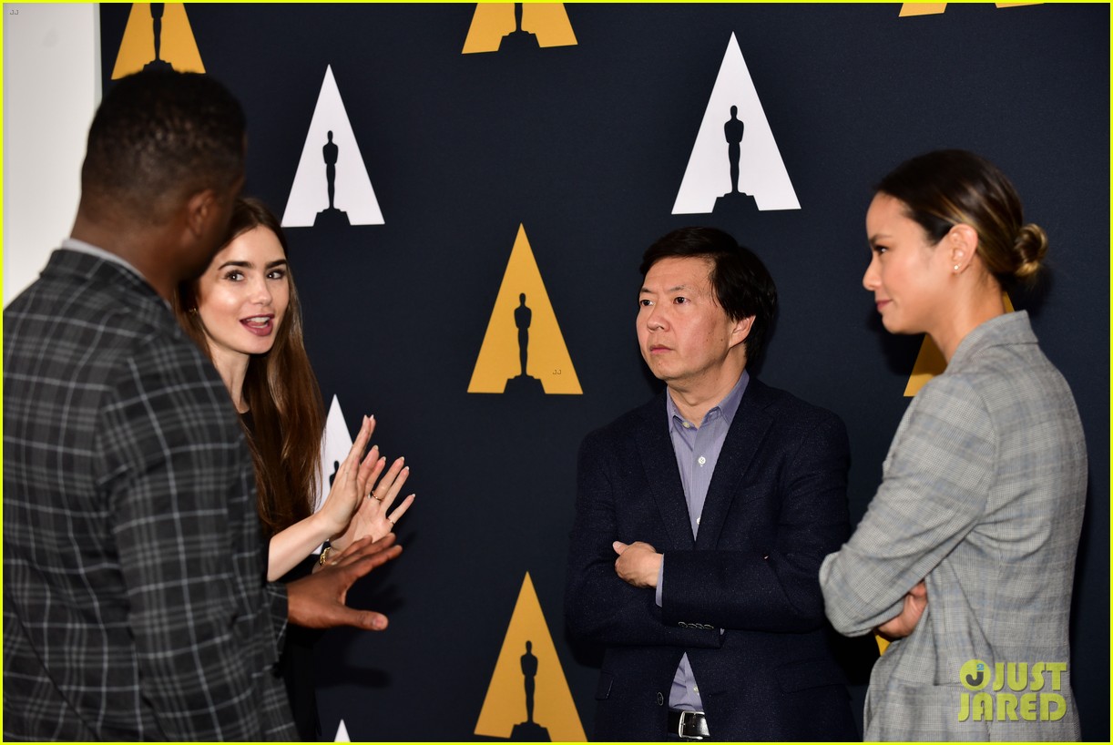 lily collins and jamie chung reunite academy nicholl fellowships in screenwriting awards 18