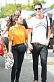 sarah hyland and wells adams share sweet kiss at the farmers market 02