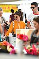 sarah hyland and wells adams share sweet kiss at the farmers market 10