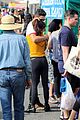 sarah hyland and wells adams share sweet kiss at the farmers market 20