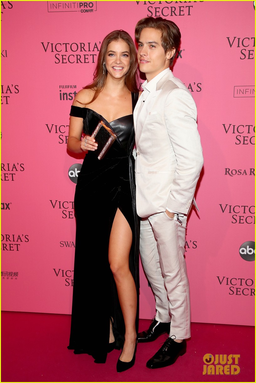 barbara palvin and dylan sprouse share a kiss at vs fashion show after party 11