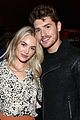 gregg sulkin and girlfriend michelle randolph couple up for hulus holiday party 05