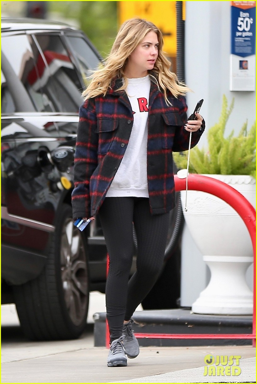 ashley benson makes pit stop to fuel her suv 03