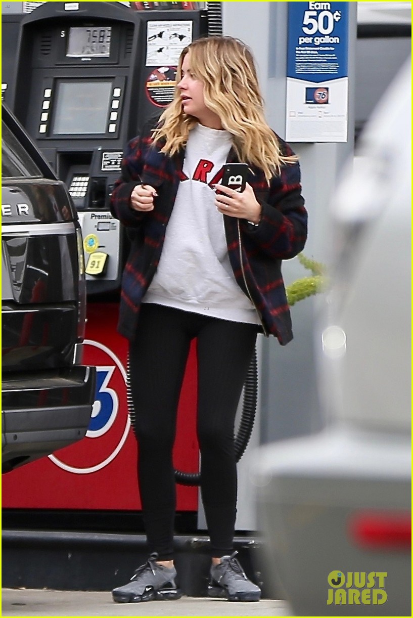 ashley benson makes pit stop to fuel her suv 04