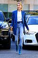 hailey bieber is a beauty in blue while shopping at barneys 05