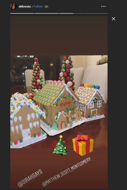 demi lovato gingerbread houses ig stories 03