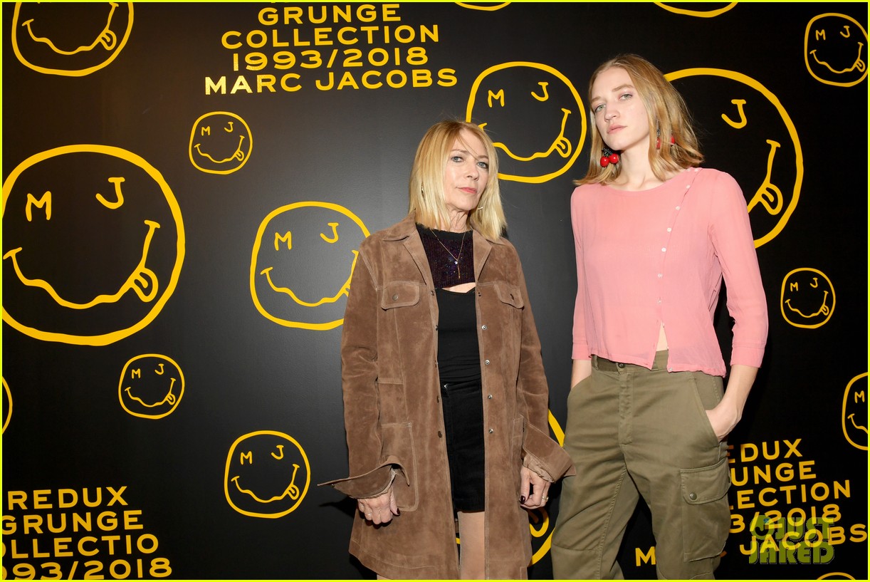 gigi hadid and kaia gerber stun in stripes at marc jacobs madison store opening 13