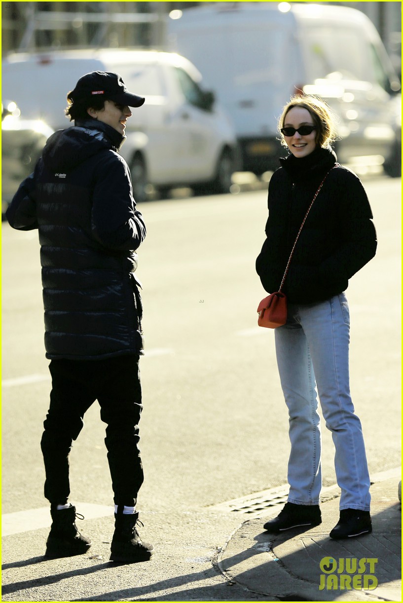 timothee chalamet lily rose depp step out for lunch date 01