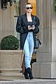hailey bieber dons oversized blazer for afternoon outing 01