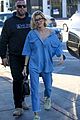 hailey bieber dons double denim look for lunch with justin 04