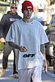 justin bieber steps out without new face tattoo 01