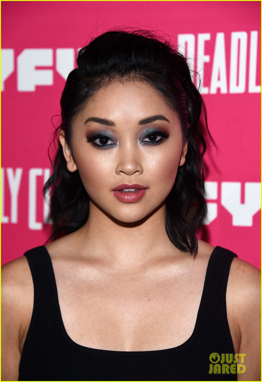 janel parrish supports lana condor at deadly class premiere 05