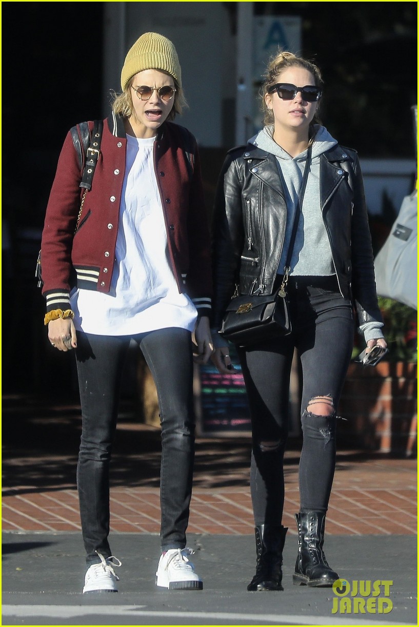 cara delevingne ashley benson step out for lunch in weho 05