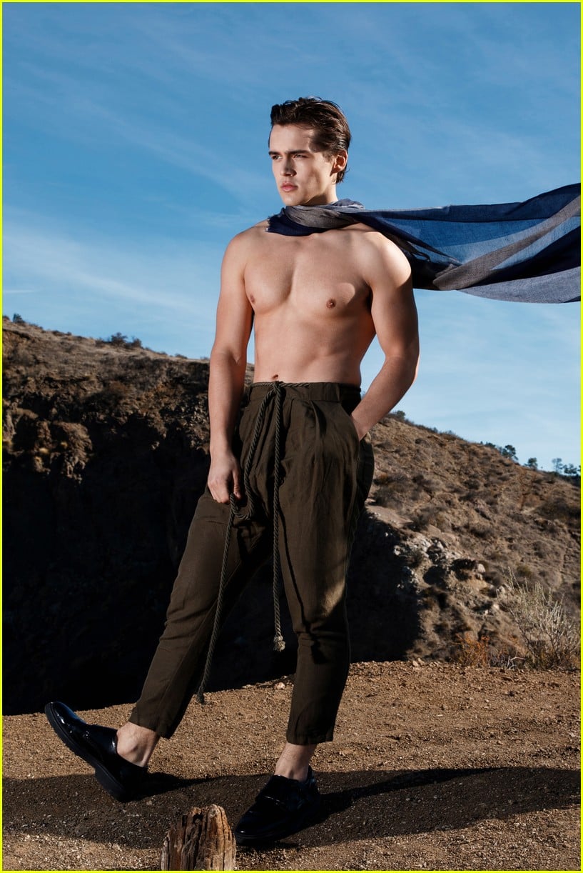 charmeds charlie gillespie goes shirtless for new photo shoot 04
