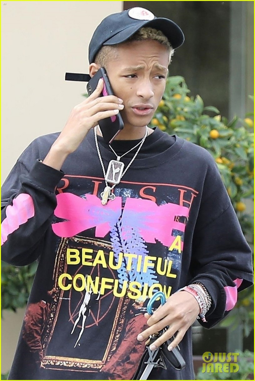 jaden smith takes a phone call in beverly hills 03