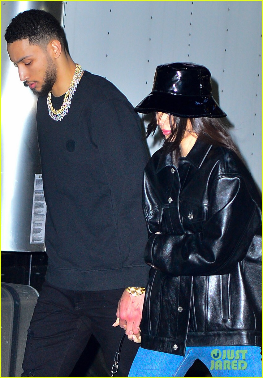 kendall jenner ben simmons hold hands on early valentines day date 02