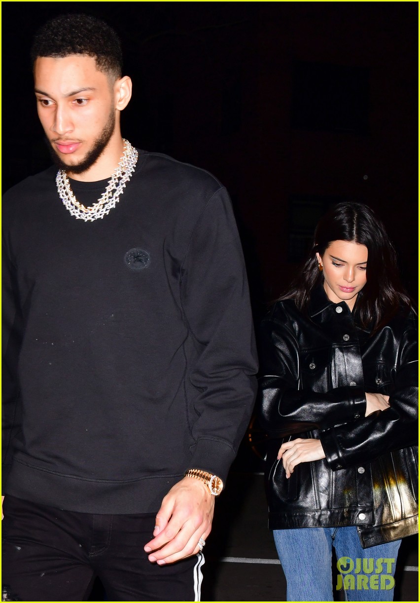 kendall jenner ben simmons hold hands on early valentines day date 05