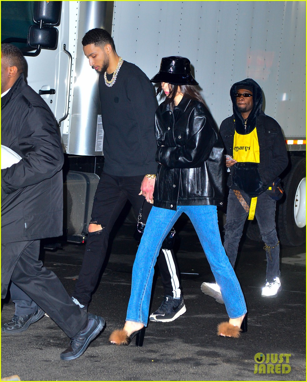 kendall jenner ben simmons hold hands on early valentines day date 06