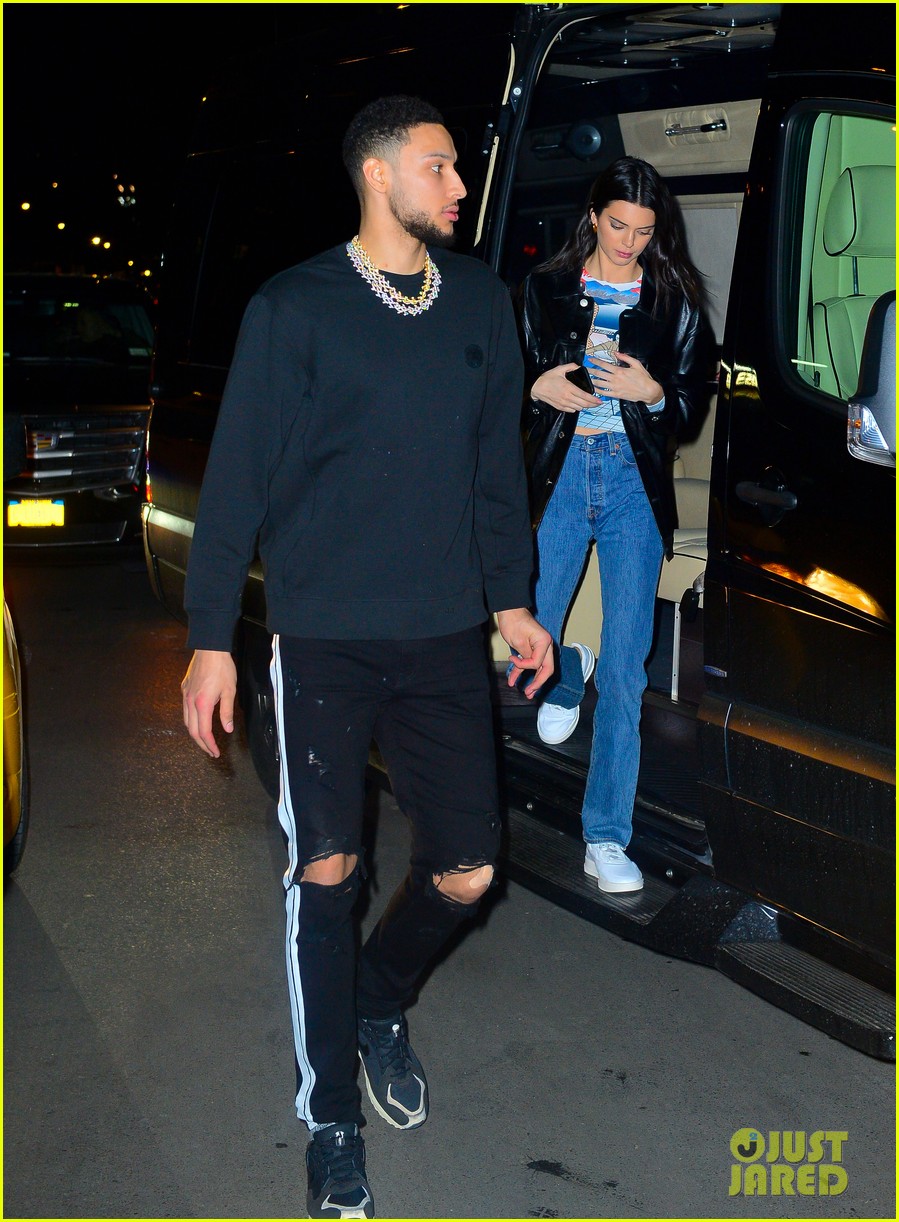 kendall jenner ben simmons hold hands on early valentines day date 09