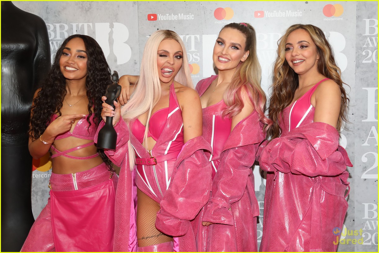 little mix pink look win brits 08