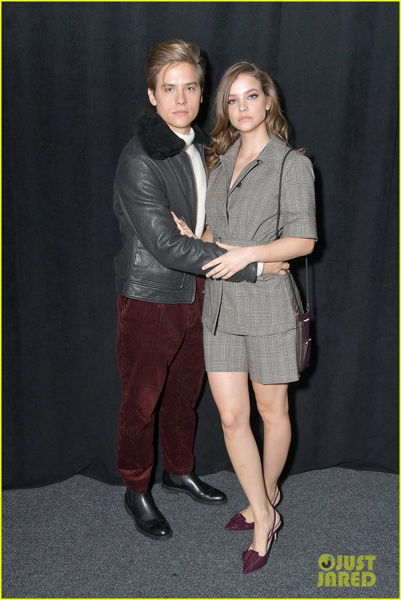 barbara palvin dylan sprouse cozy up at boss nyfw show 03