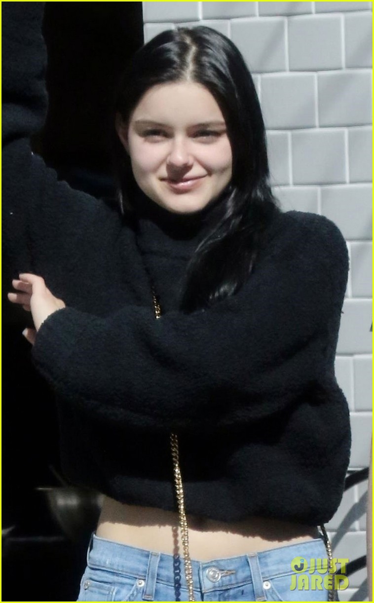 ariel winter does a happy dance after lunch date 02